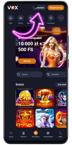 Vox Casino App Symbol