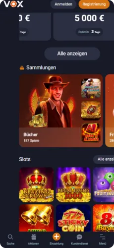 Vox Casino official site