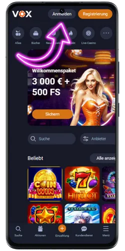 Vox Casino App Symbol